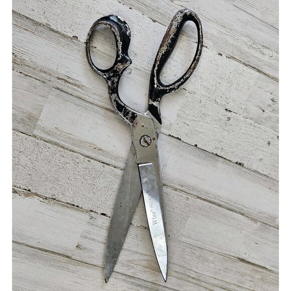 Vintage Wiss Inlaid No. 22W 12-1/2" Long Scissor Upholstery Fabric - Picture 1 of 7